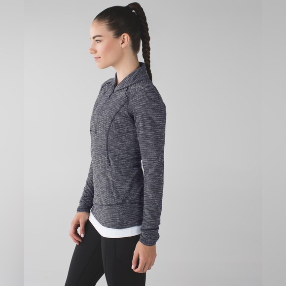 LULULEMON | Women’s Size 6 Think Fast Pullover in Coco Pique Black - Picture 3 of 14